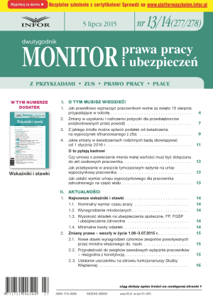 Monitor Prawa Pracy i Ubezpieczeń