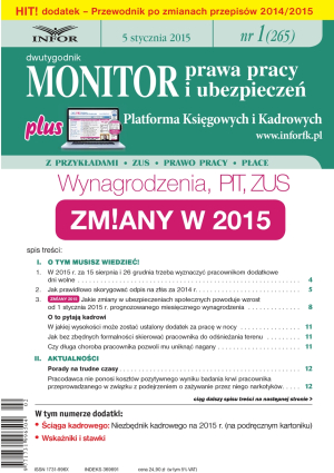 Monitor Prawa Pracy i Ubezpieczeń