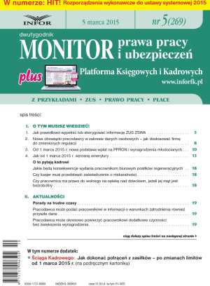 Monitor Prawa Pracy i Ubezpieczeń