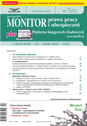 Monitor Prawa Pracy i Ubezpieczeń