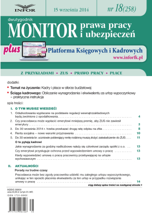 Monitor Prawa Pracy i Ubezpieczeń