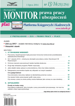 Monitor Prawa Pracy i Ubezpieczeń