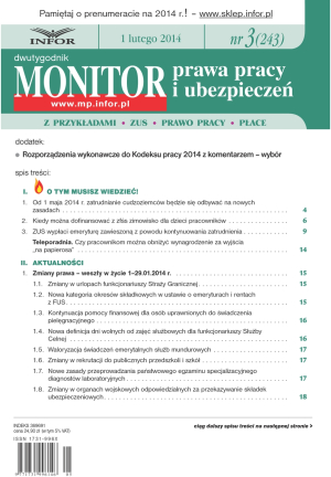 Monitor Prawa Pracy i Ubezpieczeń