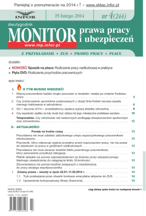 Monitor Prawa Pracy i Ubezpieczeń