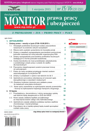 Monitor Prawa Pracy i Ubezpieczeń