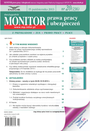 Monitor Prawa Pracy i Ubezpieczeń