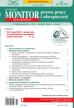 Monitor Prawa Pracy i Ubezpieczeń