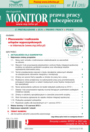 Monitor Prawa Pracy i Ubezpieczeń
