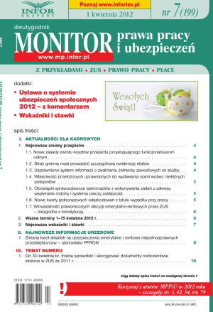 Monitor Prawa Pracy i Ubezpieczeń