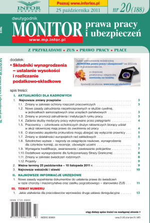 Monitor Prawa Pracy i Ubezpieczeń