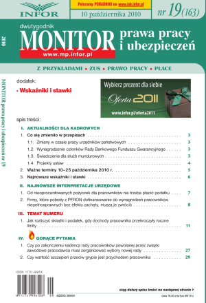 Monitor Prawa Pracy i Ubezpieczeń