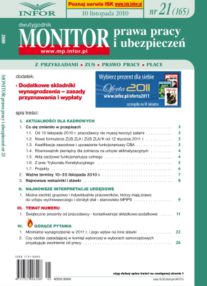 Monitor Prawa Pracy i Ubezpieczeń