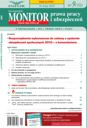 Monitor Prawa Pracy i Ubezpieczeń