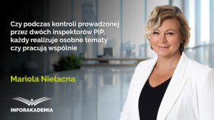 Czy podczas kontroli prowadzonej przez dwóch inspektorów PIP, każdy realizuje osobne tematy czy pracują wspólnie