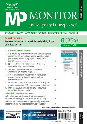 Monitor Prawa Pracy i Ubezpieczeń