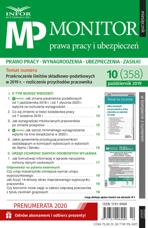 Monitor Prawa Pracy i Ubezpieczeń