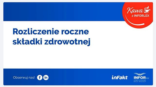 Rozliczenie roczne składki zdrowotnej