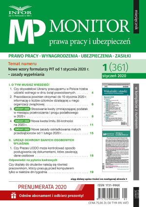 Monitor Prawa Pracy i Ubezpieczeń