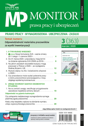 Monitor Prawa Pracy i Ubezpieczeń