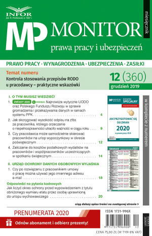 Monitor Prawa Pracy i Ubezpieczeń