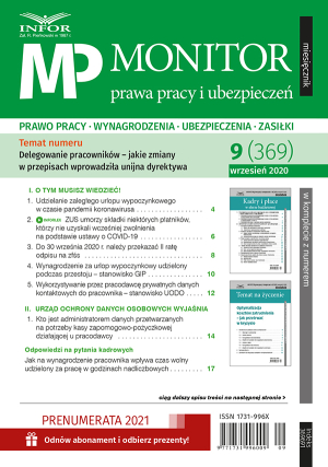 Monitor Prawa Pracy i Ubezpieczeń