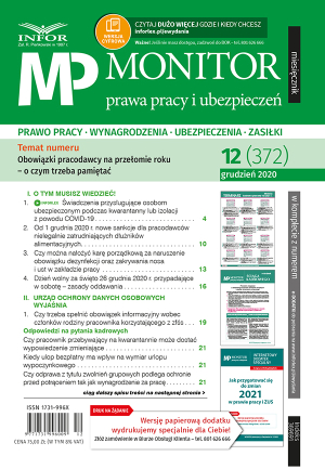 Monitor Prawa Pracy i Ubezpieczeń