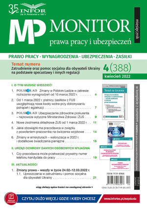 Monitor Prawa Pracy i Ubezpieczeń