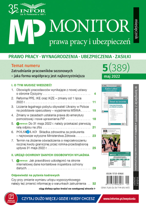 Monitor Prawa Pracy i Ubezpieczeń