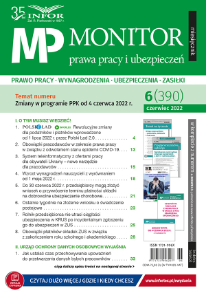 Monitor Prawa Pracy i Ubezpieczeń