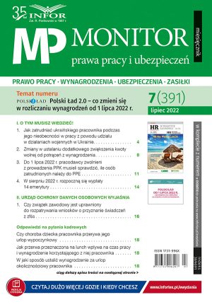 Monitor Prawa Pracy i Ubezpieczeń