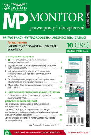 Monitor Prawa Pracy i Ubezpieczeń