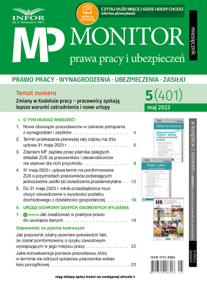 Monitor Prawa Pracy i Ubezpieczeń