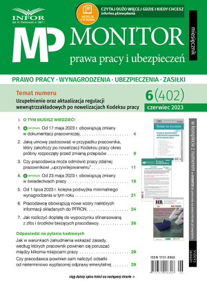 Monitor Prawa Pracy i Ubezpieczeń