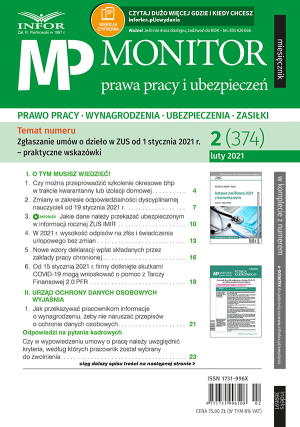 Monitor Prawa Pracy i Ubezpieczeń