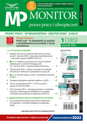 Monitor Prawa Pracy i Ubezpieczeń