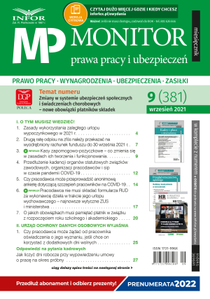 Monitor Prawa Pracy i Ubezpieczeń