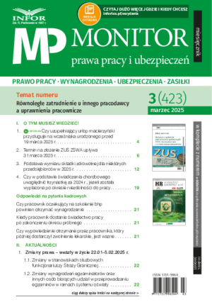 Monitor Prawa Pracy i Ubezpieczeń