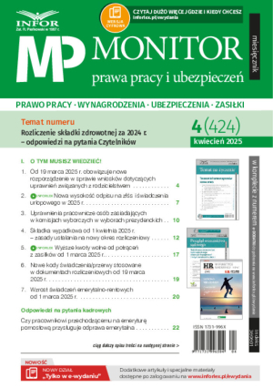Monitor Prawa Pracy i Ubezpieczeń