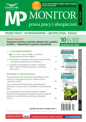 Monitor Prawa Pracy i Ubezpieczeń