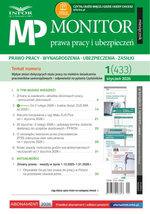 Monitor Prawa Pracy i Ubezpieczeń