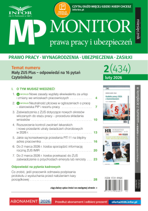 Monitor Prawa Pracy i Ubezpieczeń