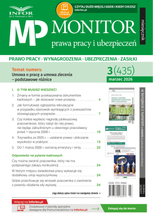 Monitor Prawa Pracy i Ubezpieczeń