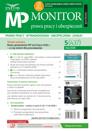 Monitor Prawa Pracy i Ubezpieczeń