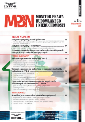 Monitor Prawa Budowlanego i Nieruchomości