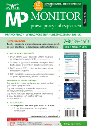 Monitor Prawa Pracy i Ubezpieczeń