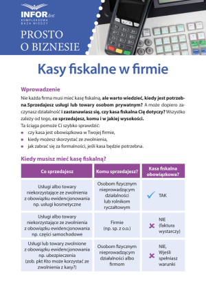 Kasy fiskalne w firmie
