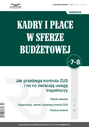 Kadry i płace w sferze budżetowej