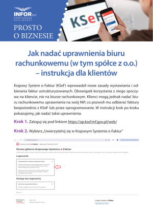 Jak nadać uprawnienia biuru rachunkowemu (w tym spółce z o.o.) – instrukcja dla klientów