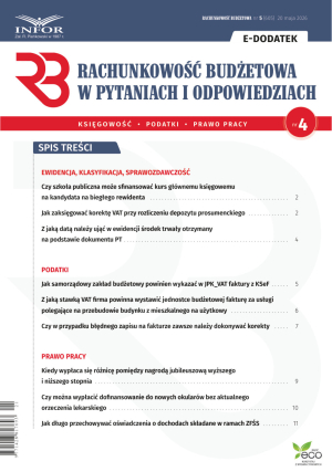 Rachunkowość Budżetowa w pytaniach i odpowiedziach