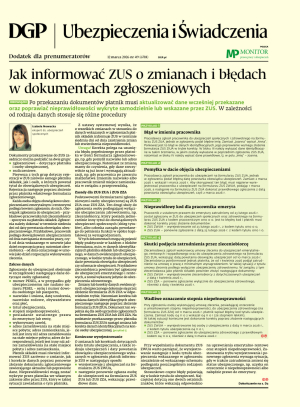 Ubezpieczenia i Świadczenia